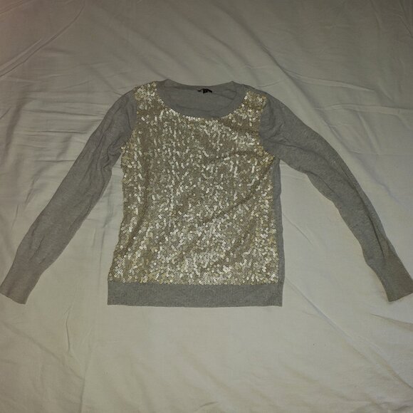 Gray Sequin Sweater [Express] [Size M] - Picture 3 of 5